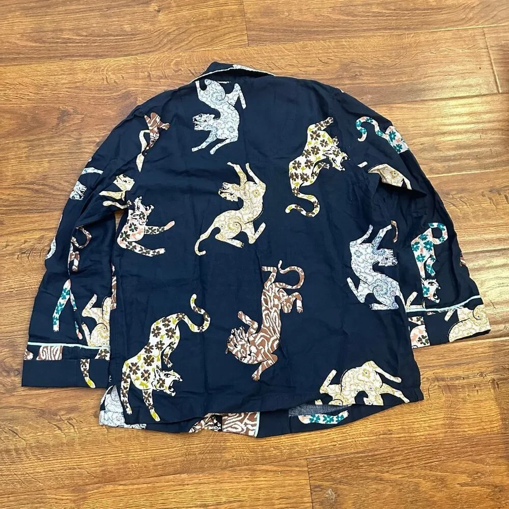 Anthropologie flannel pajama shirt - Picture 2 of 7